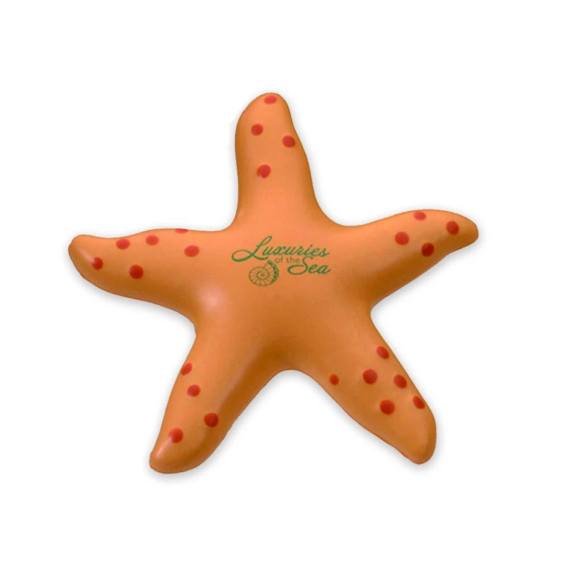 Promotional custom logo print anti stress relief PU foam dolphin stress ball