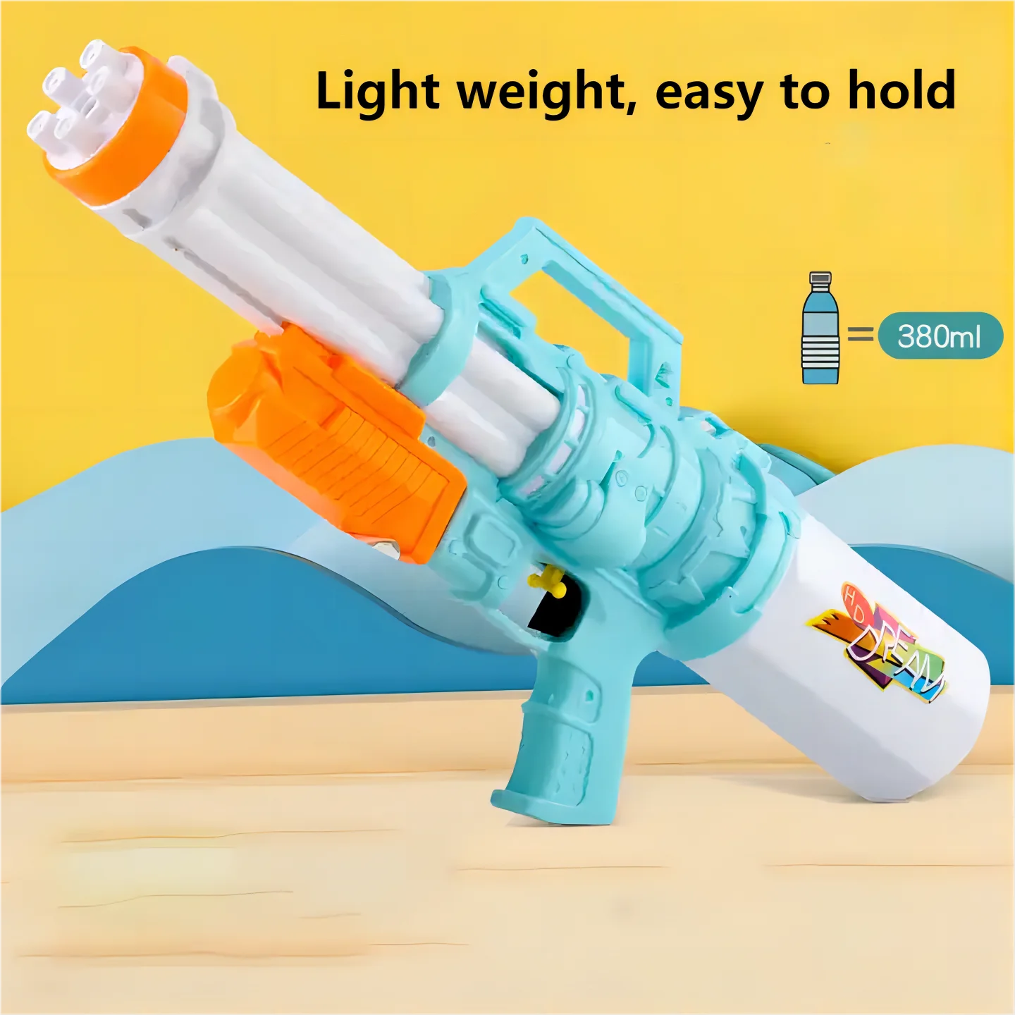 Summer Beach Toys Gatling Water Gun Water Fight Pull-out Classic Water Gun For Boy Girl Shooting Game