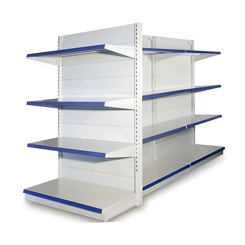 Customized Heda Direct Price Metal Customized Supermarket Shelves Gondola Shelving unit for Supermarket Display