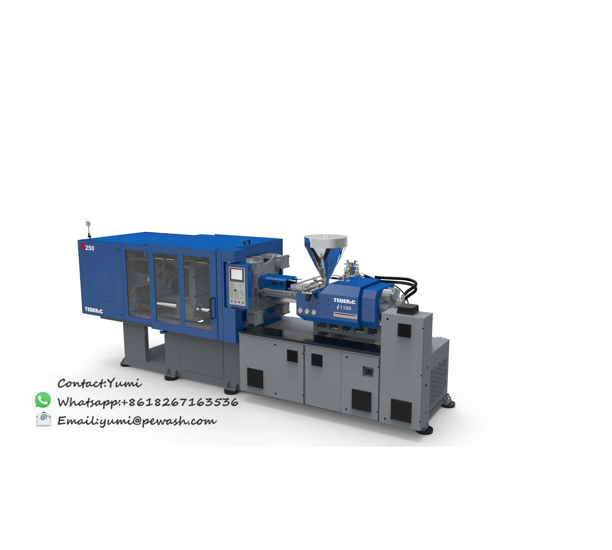 Used Tederic Servo Injection Molding Machine for Disposable Syringe Manufacturing Plant