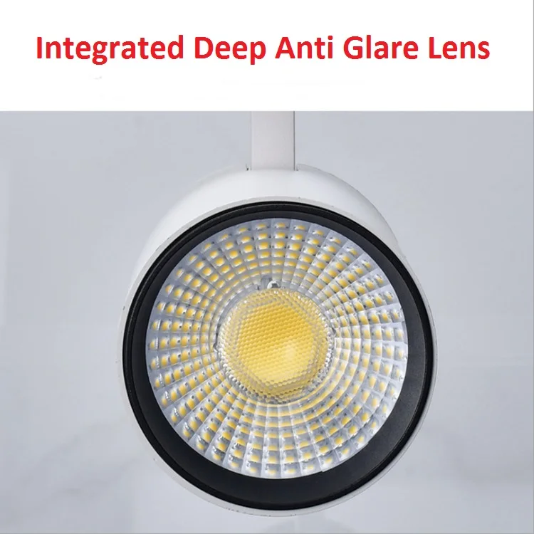 12W 20W 30W 40W COB Led Tracklight Shop Focus Lamp Rail Spot Lighting Fixtures Spotlights Linear Magnetic Rail Tracking Lamp