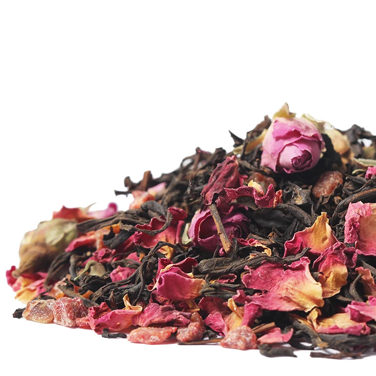 Strawberry Rose Flavored Pure Ceylon Black Tea