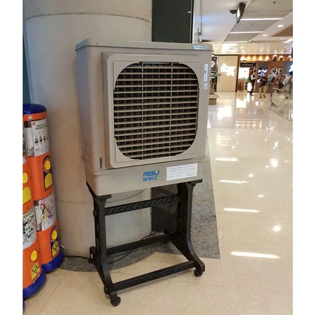 Free-standing mobile 40L water tank capacity good price Industrial evaporative air cooler