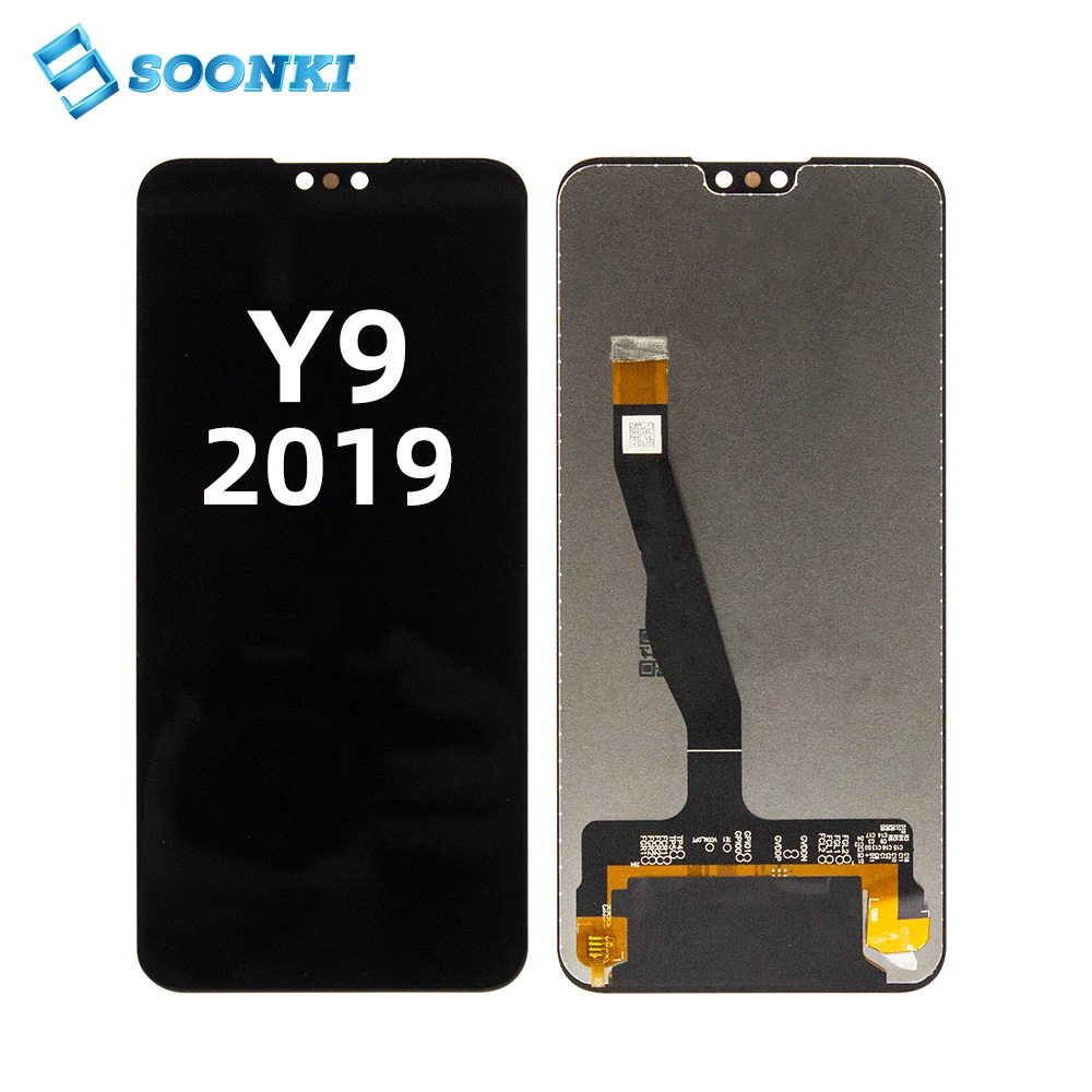 Y9 2019 display mobile phone lcd screen wholesale for huawei lcd y9 2019 pantallas de celulares