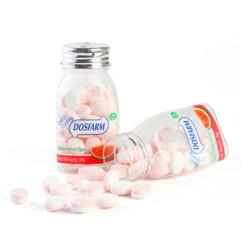 OEM Strawberry Flavor Mints That Melt In Your Mouth Candy Sugar Free Vitamin C Candy Healthy Mints Factory