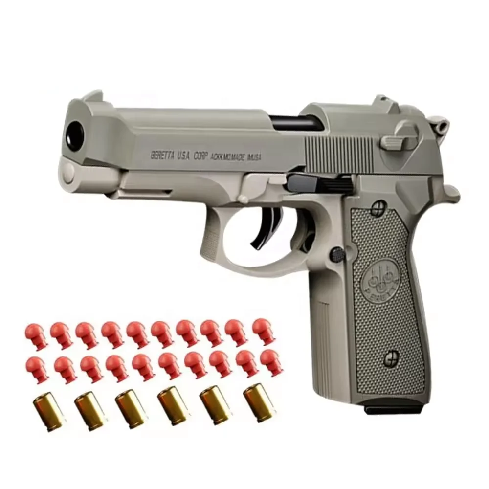 2024 New Soft Bullet Toy Gun Shell Ejection Foam Darts Blaster Pistol Manual Airsoft Sponge Bullet Gun for Kid Adult