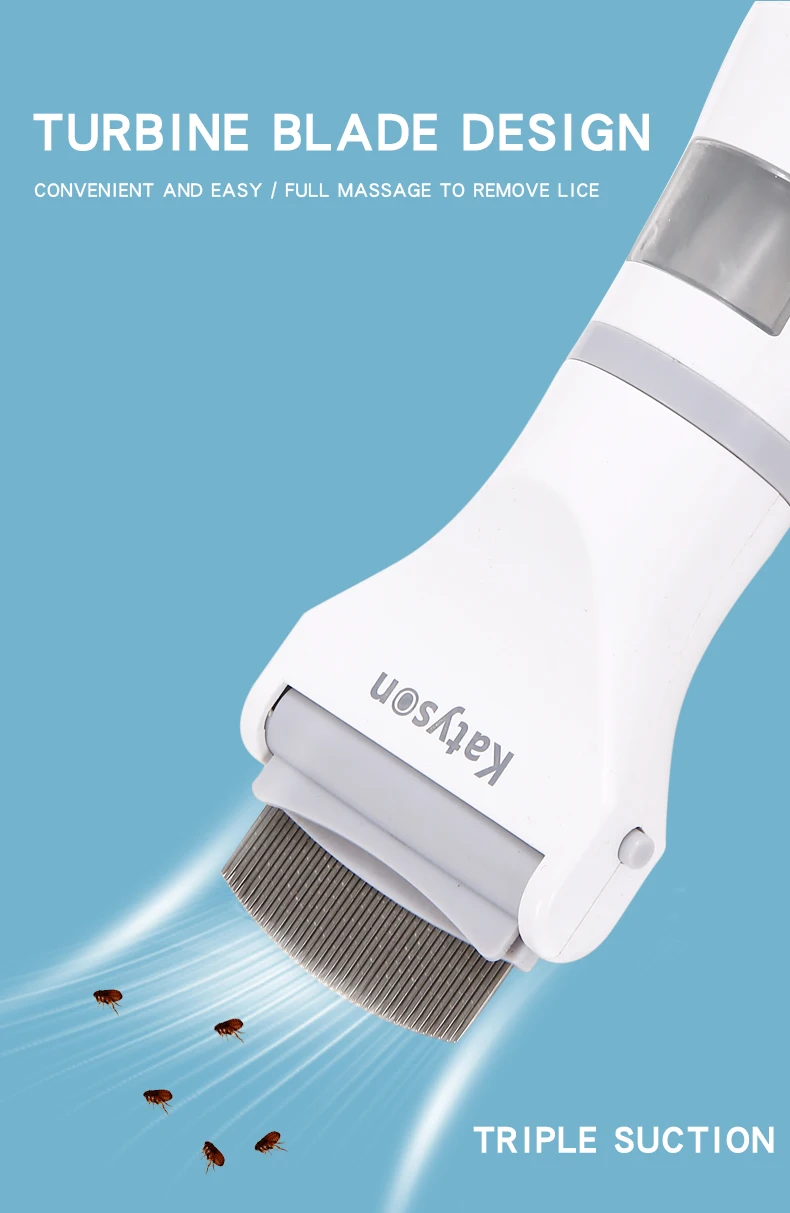 Hot Selling Electric Pet Tick Removal Comb Low Voice Pet Lice Flea Remover Dog Tick Removal Comb