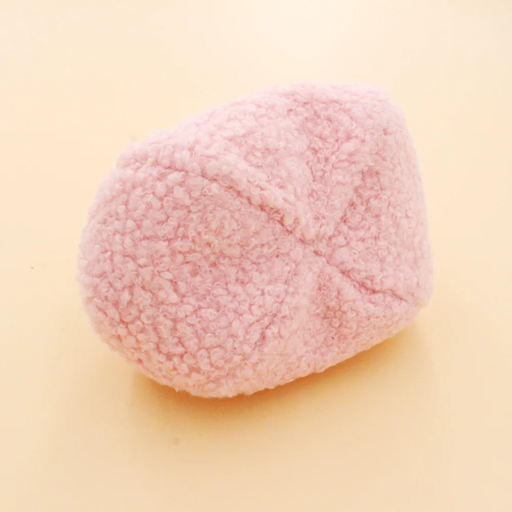 Custom Logo 4 inch Plush Coin Pouch Women Wallet Lock Cosmetic Bag Clasp Clutch Coin Purse Buckle Snap Closure Lipstick Bag