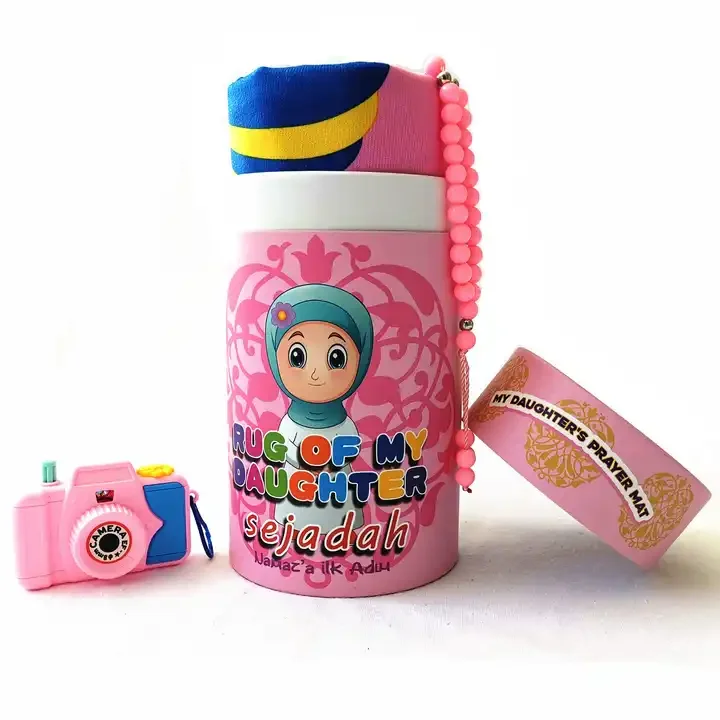 novelty muslim children prayer rug azan muslim prayer mat gift set turkish anatolian patchwork rugs