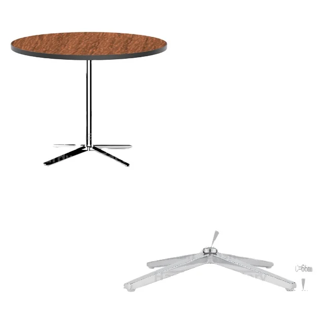 Adjustable Metal Dining Tulip Table Base Aluminum Tulip Coffee Bar Table Base Legs