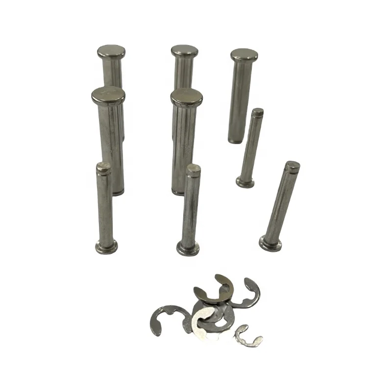 Manufacturer Custom Pin cnc Machining Parts Near Me Stainless Steel  Door Lock CncA2 A4 M8 Grooved Clevis Pins with Circle Ring