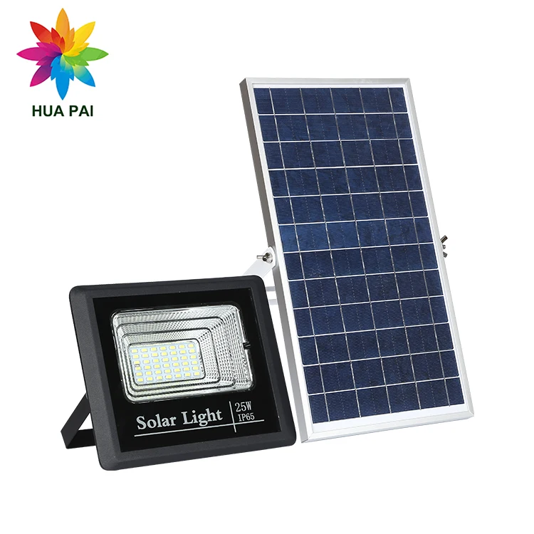 HUAPAI 2022 Ultra-bright Stadium Ip65 Waterproof 10w 25w 40w 60w 100w 200w 300w Solar LED Floodlight For Outdoor