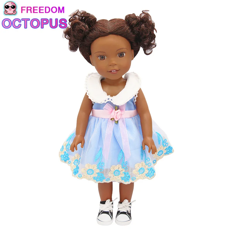 Freedom Octopus 18 Inch Beautiful Girl Doll Clothes Assorted Skirt Mini Dresses Clothes for 43CM Dolls