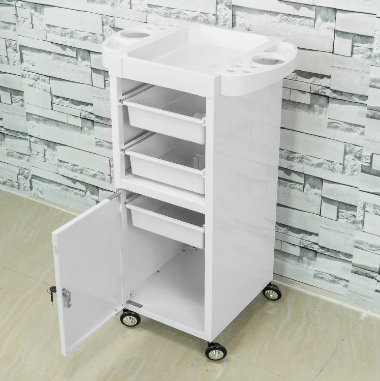 Hair Salon Furniture Trolley Cart Beauty Black Trolleys for