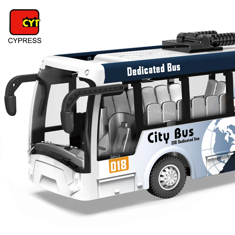 1:32 Scale RC School Bus Remote Control Bus Simulation School Bus Toy RC Vehicles With LED Light And Music For Kids