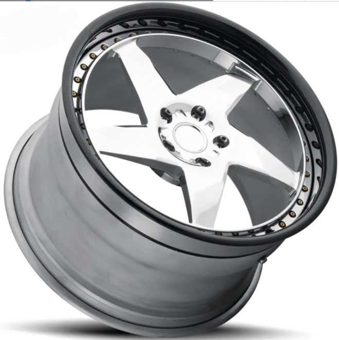 Racing Car Alloy Wheels 4Holes 5Holes 5*112 5*120 5*130 20 21 22 23 24 Inch 2Pieces Forged Wheels