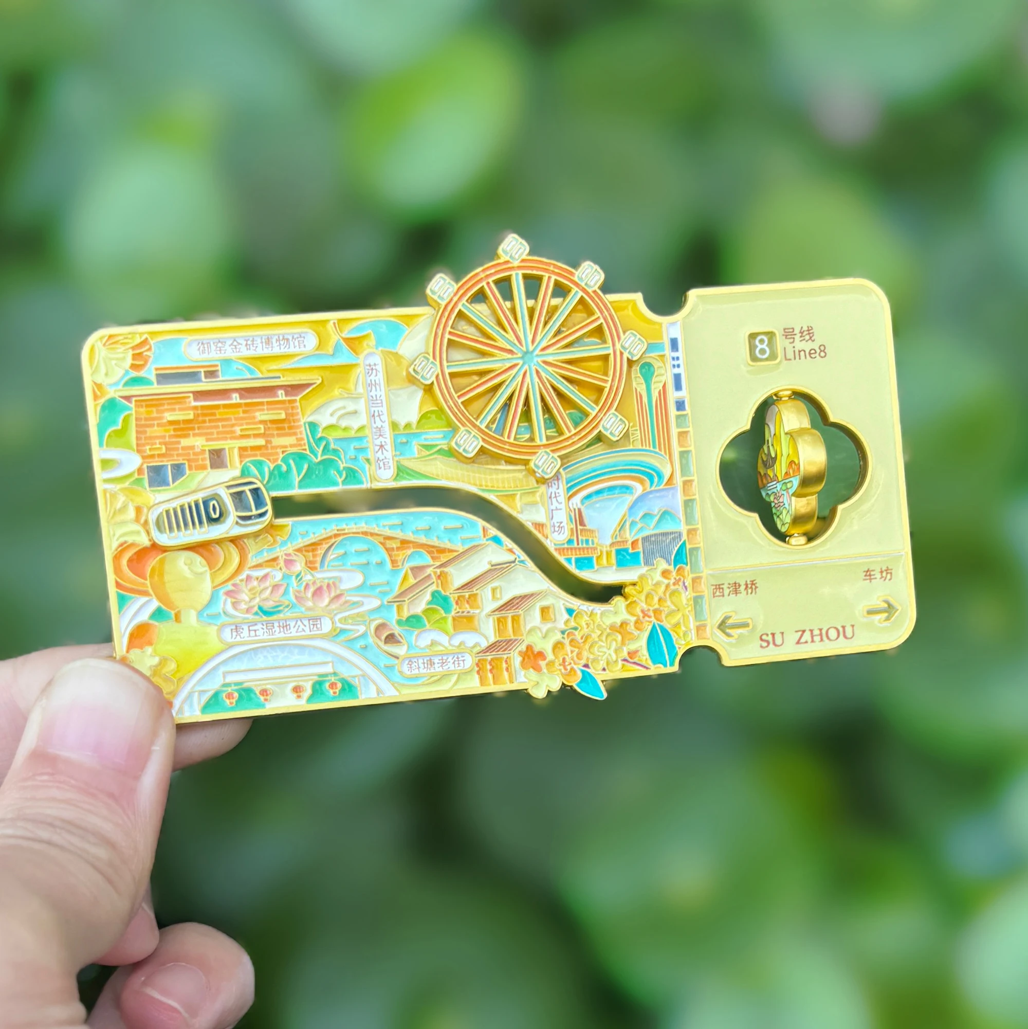 Multi functional travel souvenir refrigerator magnets decorative fashion accessories metal Chinese interest custom fridge magnet