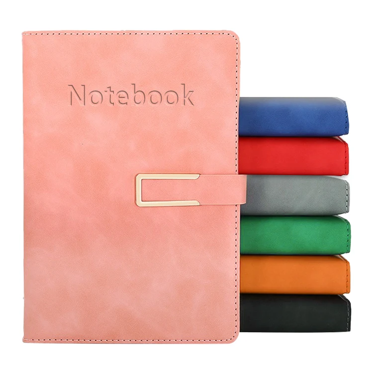 2024 A5 Promotional Custom Logo Personalized Notepad Journal Hardcover PU Leather Notebook