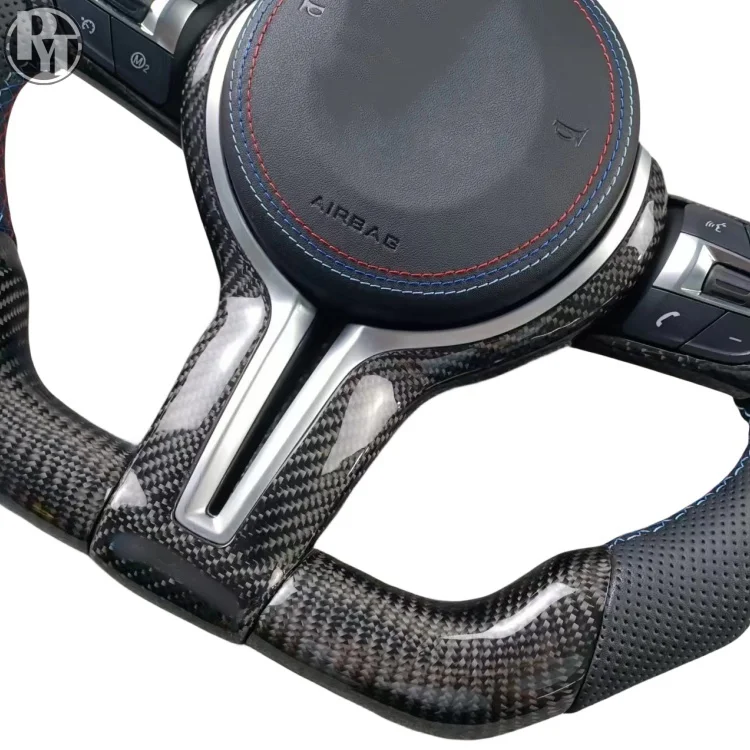 Светодиодное рулевое колесо из углеродного волокна подходит для BMW M2 M3 M4 M5 M6 F10 F30