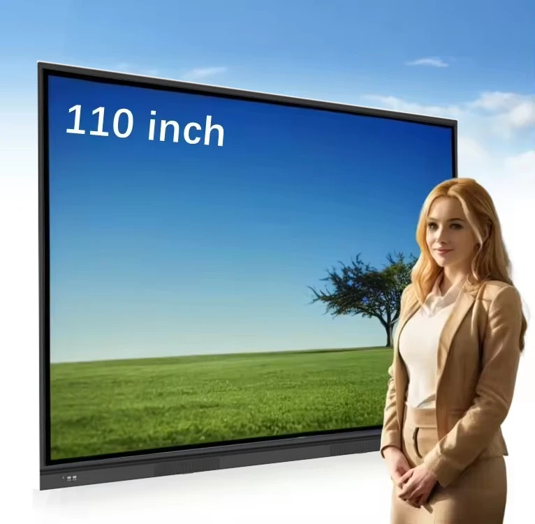 4K Android/window OPS 110 inch Interactive Smart board Multi Touch Scree Interactive Whiteboard Computer for Education