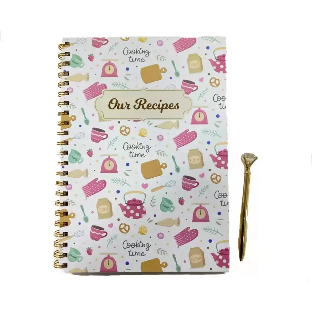 Hot Selling Art Paper With Grey Board Spiral Ring Binders A4 Notebook Color Binder Clip