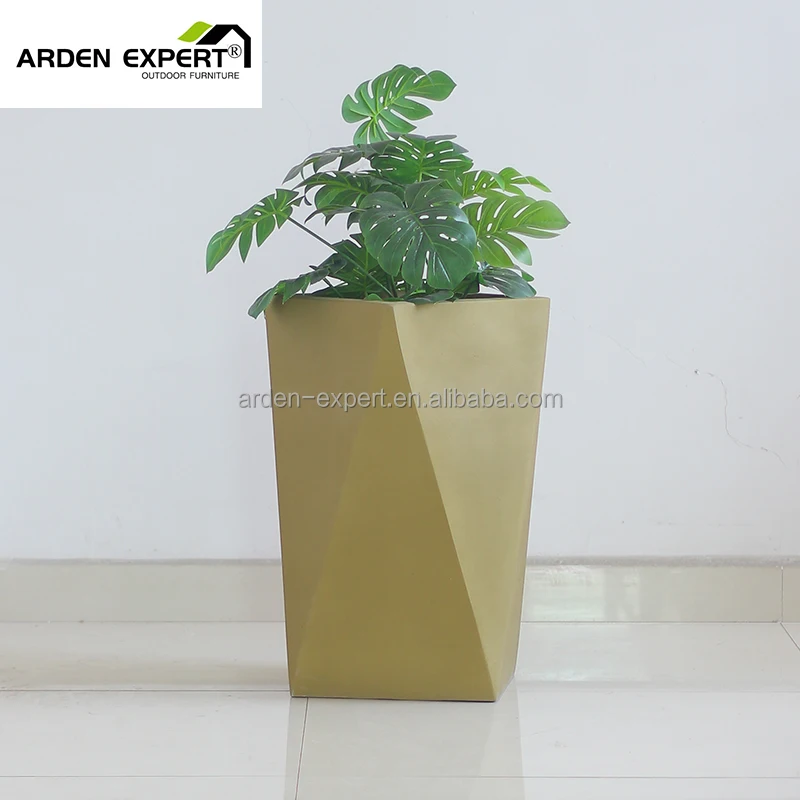 Patio Furnishing Glass Fiber Reinforced Plastics Flowerpots  Mixes Clay Outdoor Garden Planter