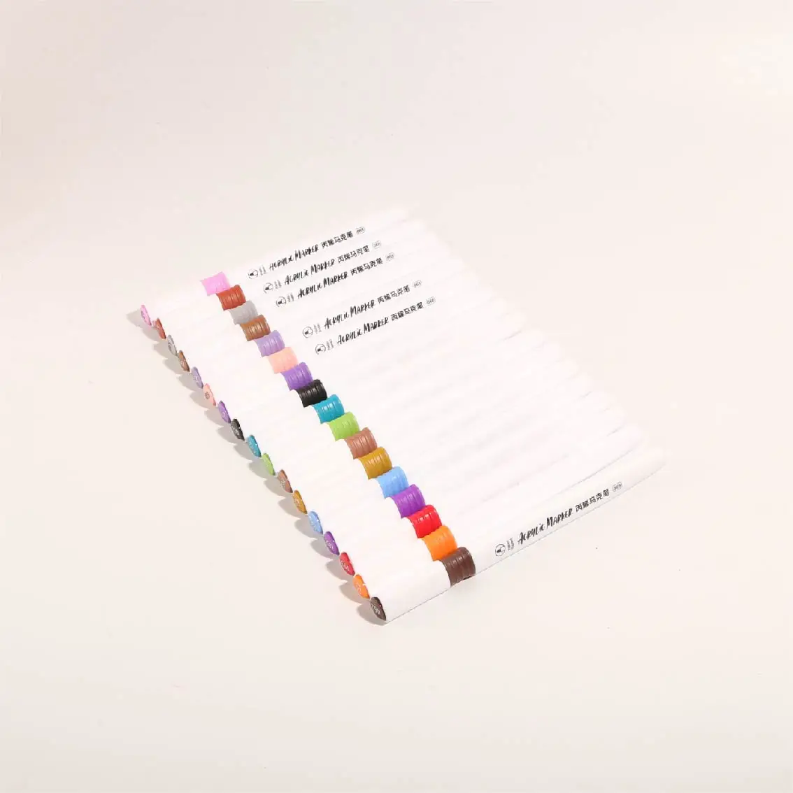 Promotional 48 Colors Acrylic Markers Pens Customized Waterproof Ink Art Marker Set for kids