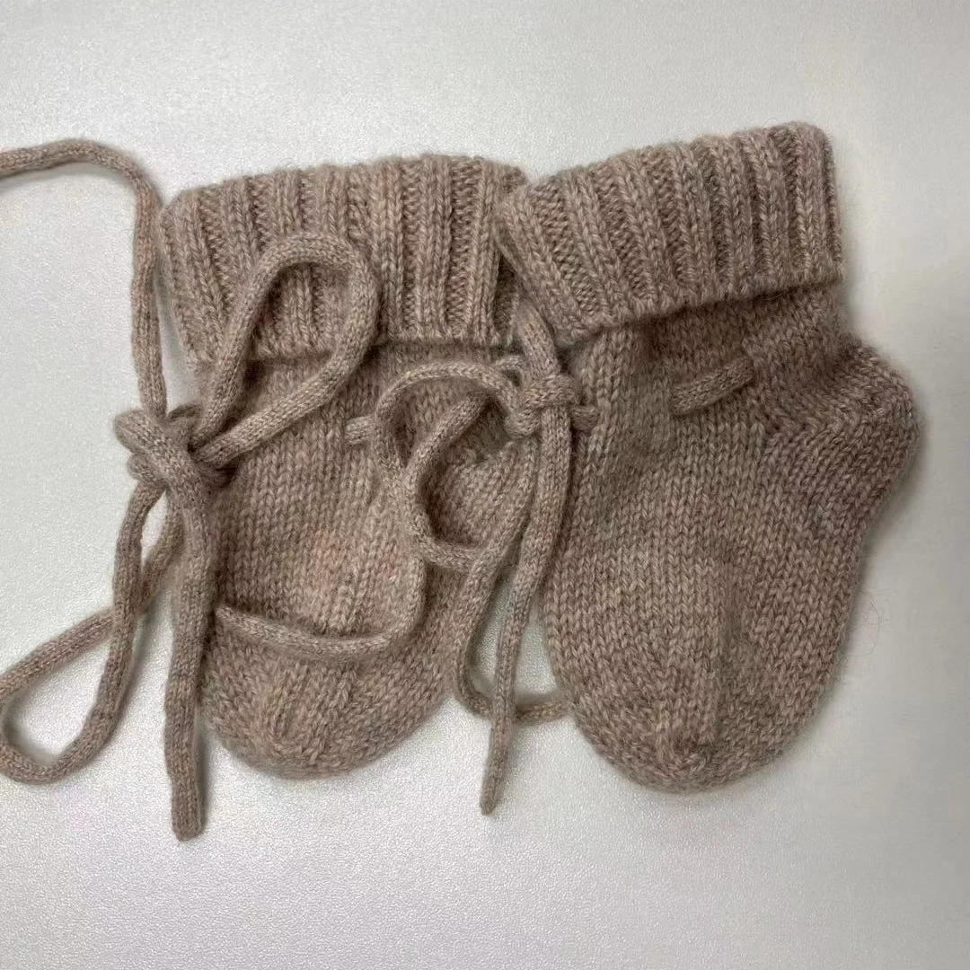 baby socks infant booties newborn knitted baby sock shoes 100 Merino Wool baby for newborn 0 to 3 months
