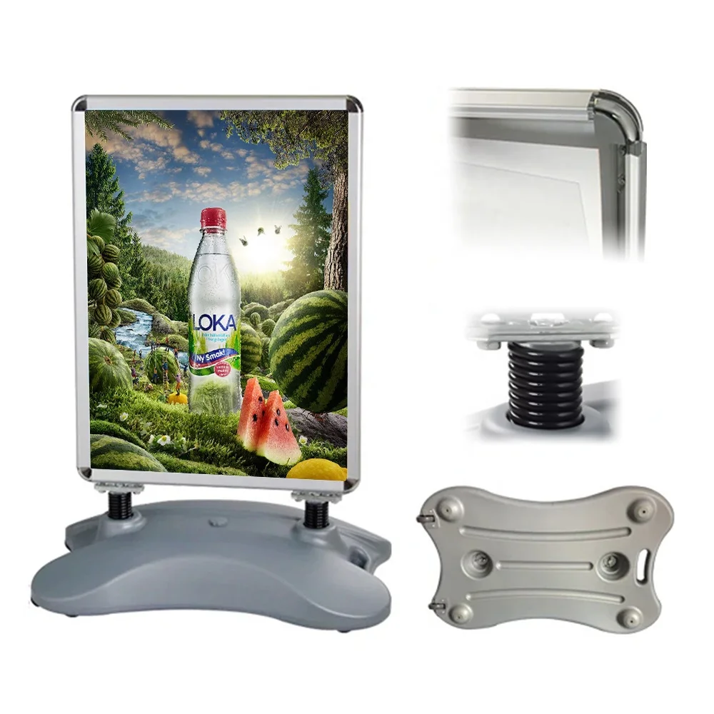 wholesale outdoor advertising display stand waterbase display board pavement sign board poster stand