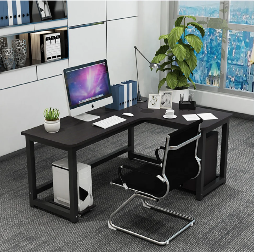 AILICHEN Modern and Simple Design Style L-shaped Home Desktop Computer Table Desk Corner Computer Desk