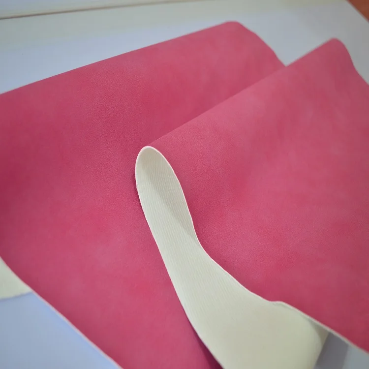 
Thick leather faux fabric synthetic pu nubuck for sofas 