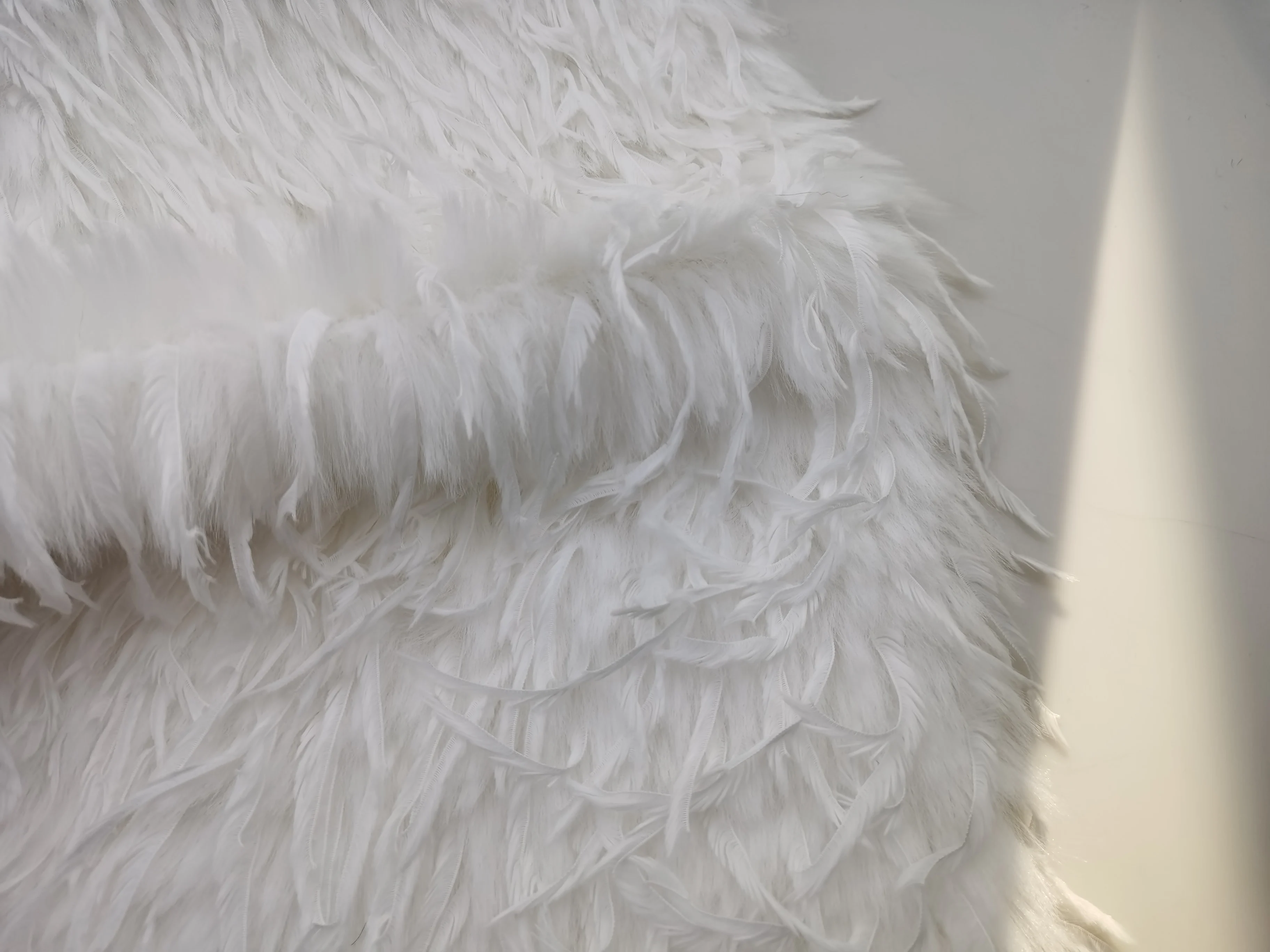 Beautiful Tuscany Mixed with Feather Faux Fur for Garment/ Car/ Home Textile