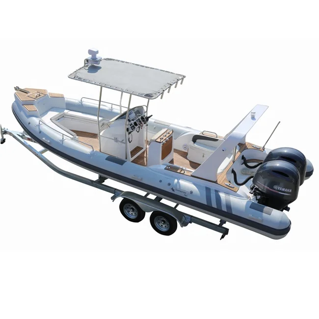 25ft RIB 760 Orca Hypalon 13person Fiberglass Hull RIB Inflatable boat