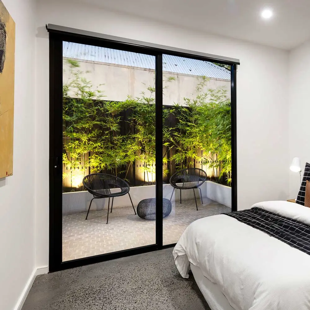 Windproof Interior Door Aluminum Aluminium Double Glazed Lowes Sliding Glass Patio Doors Price For Home