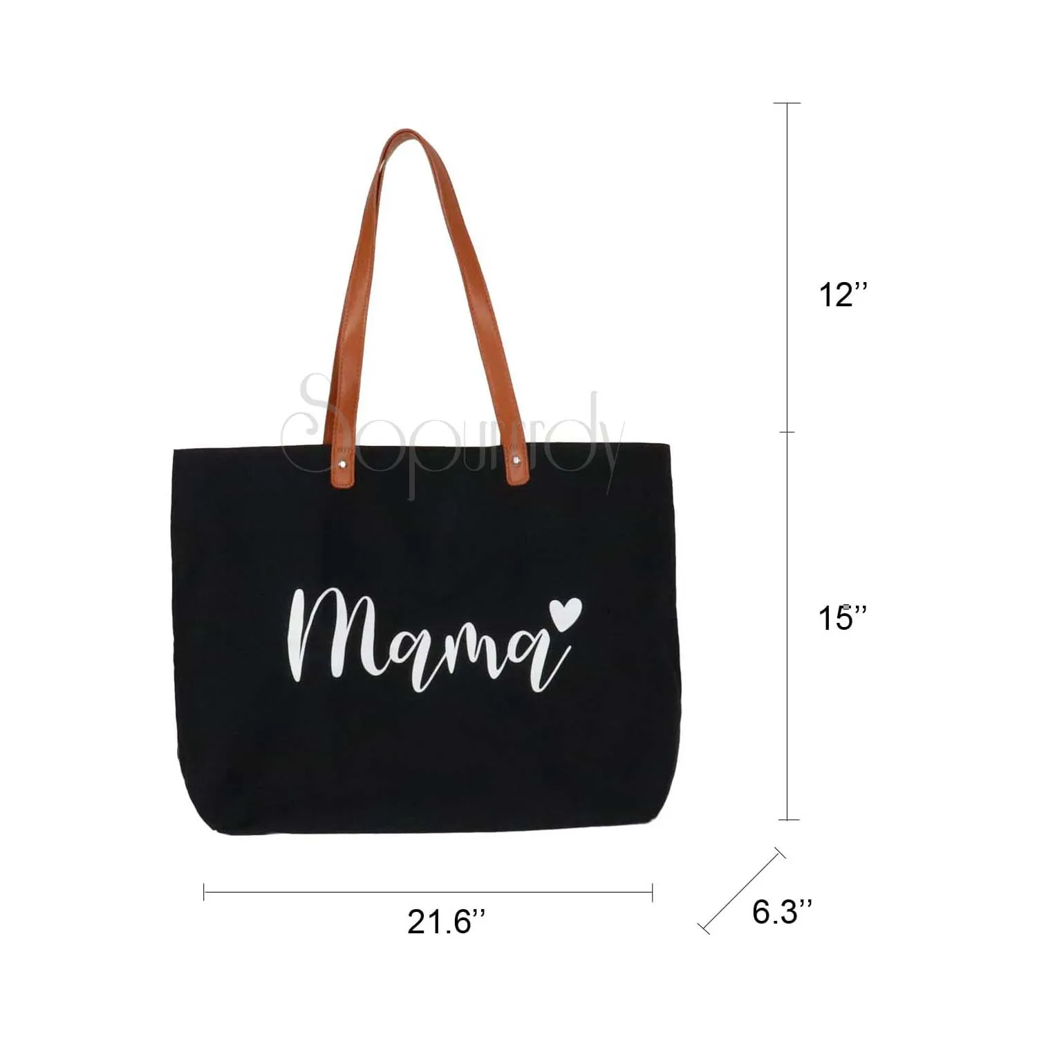 Custom Logo Lady Tote Bag Reusable Grocery Shopping Bags High Quality Organic Cotton Bag Mothers Day Gifts From kids