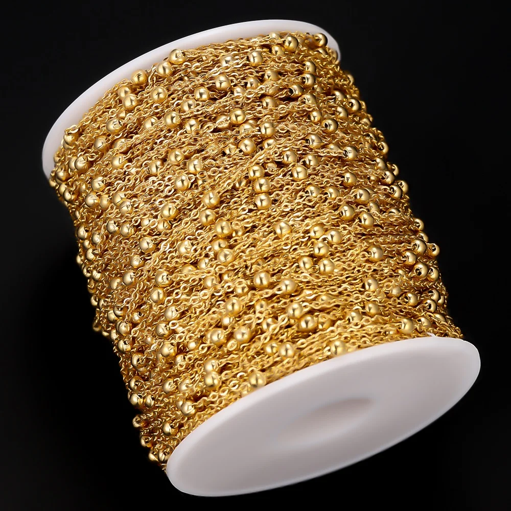2 Meters Satellite Cable Link Beads Chains DIY Bracelet Jewelry Making Necklace Handicraft Anklets Accessories