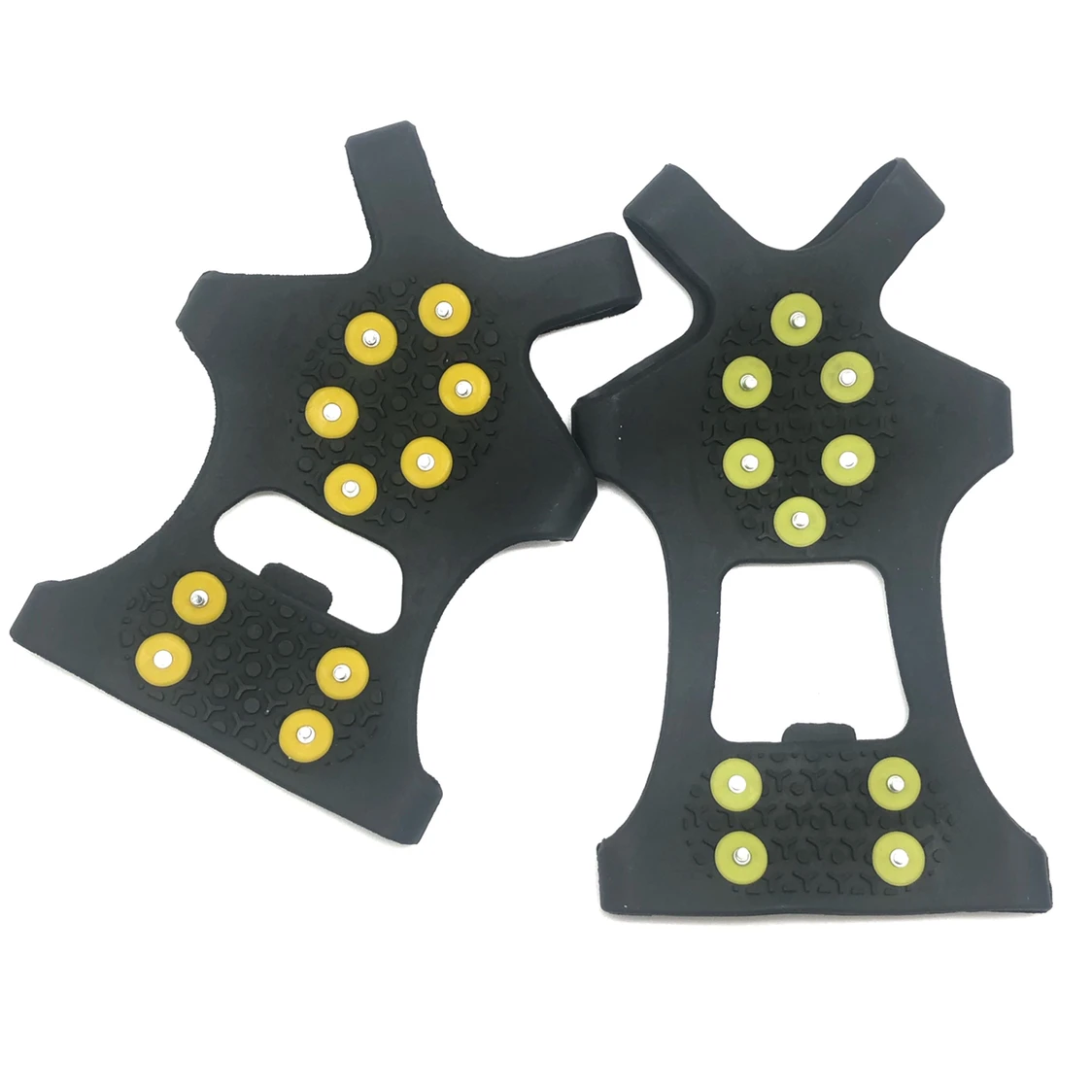 Winter 10 teeth snow shoe crampons rubber Anti Slip Ice Cleats Shoe Boot Grippers