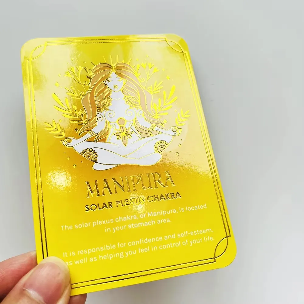 Luxury Custom Design Business Card Art Paper Embossed Matte Glossy Gold Silver Red Foil Stamping Greeting Thank you Cards