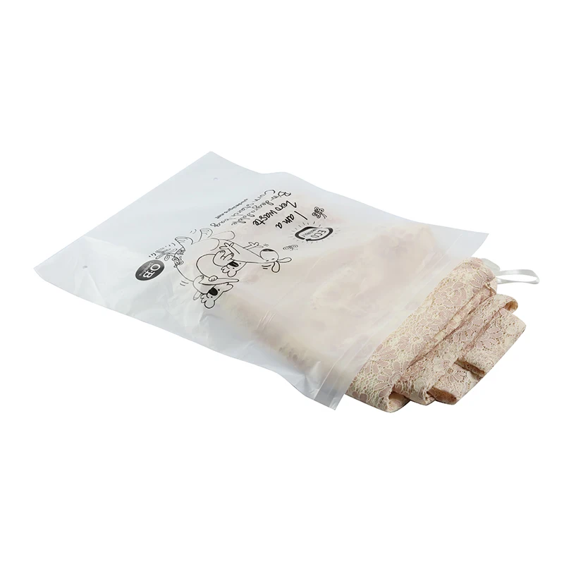 EN13432 Certified 100 Biodegradable Plastic Bag Sealable Packaging Bag for Clothes(AD266)