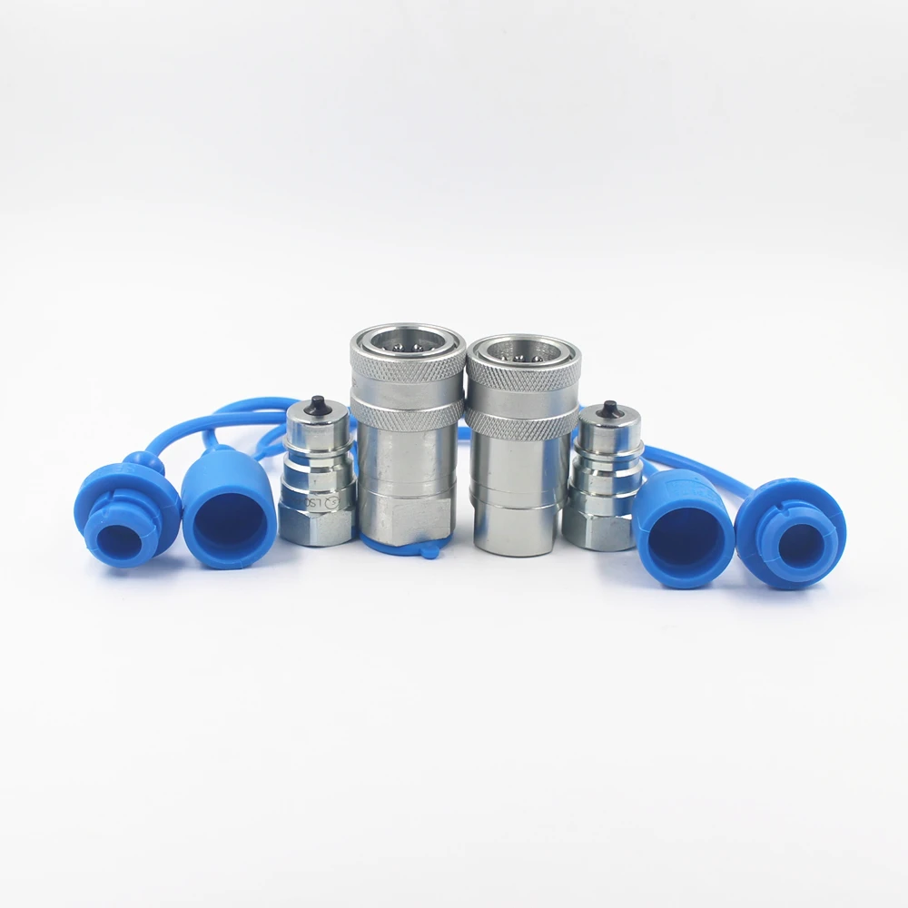 
1/4' ISO 5675 Hydraulic Quick Connect Pioneer Style Couplers, 1/4' NPT Thread 