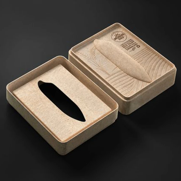 Disposable recyclable sustainable eco mold pulp box packaging shipping box