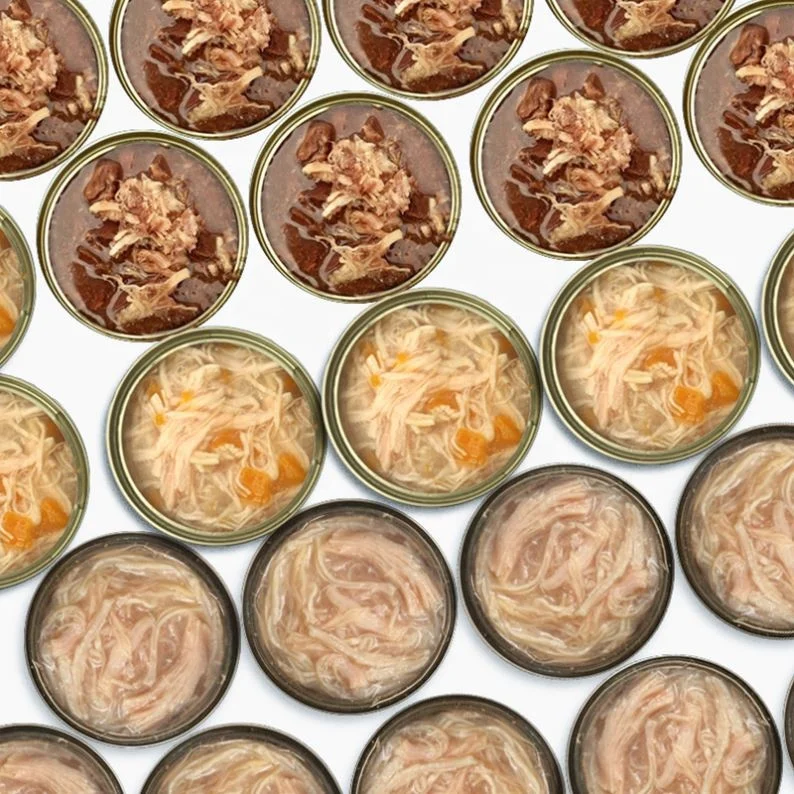 Oem влажный питомец красный тунец консервированный заказной ароматизатор мокрый кошачий корм для кошки