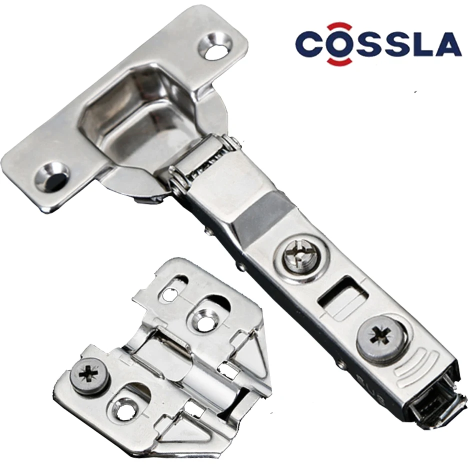 CHINA factory COSSLA 3D clip on soft close SS  clip on stainless steel 304 door hingess stainless steel Hinge