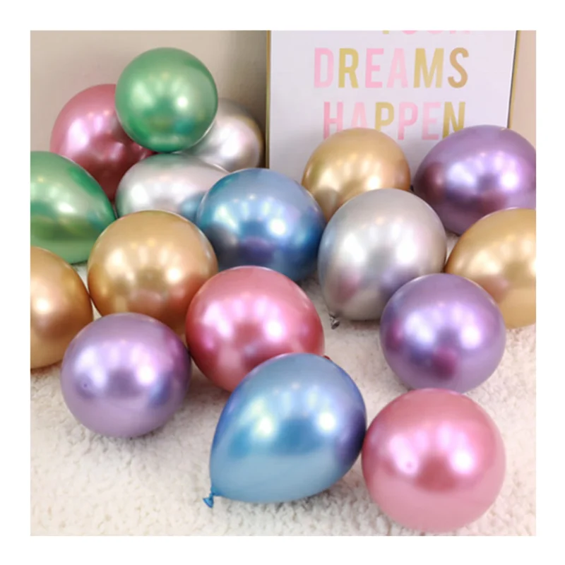 round 12 inch metallic gold latex helium balloon balloons birthday party decoration