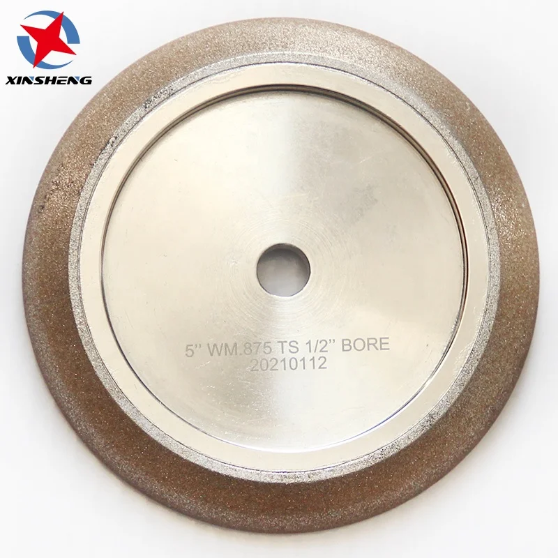 Sharpening sawmill bandsaw blades angle Electroplated CBN grinding Wheel disc WM diamond stone