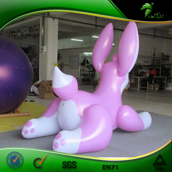 Inflatable Easter Bunny Toy Animal Cartoon Rabbit Figure Doll
