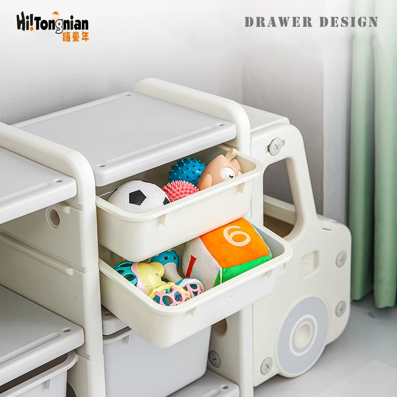 Kids Storage Cabinet Toy Shelf Car Shape Kids Storage Cabinet Toy Storage Shelf Plastic