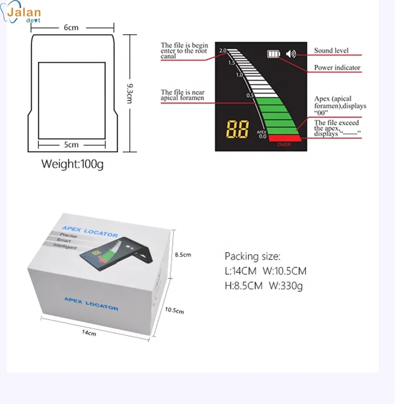 High quality Dental equipment Digital Dental Root Canal Equipment Colored Display Mini Apex Locator