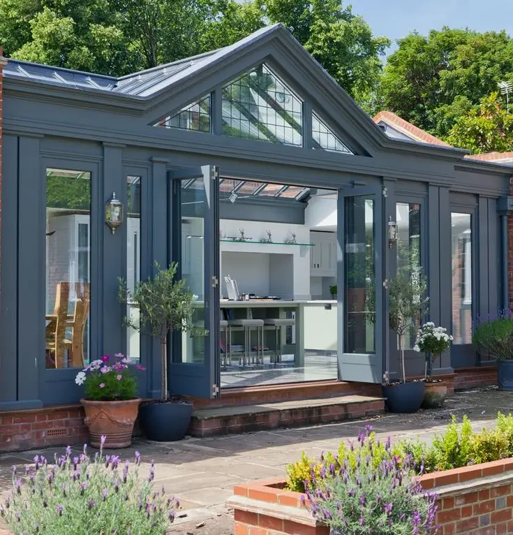 Scienlan Luxury Solarium veranda sunroom glass house prefab sunroom 4 Season Plant House Flower house