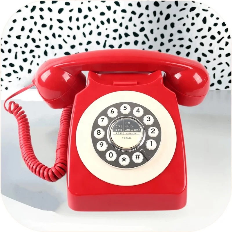 Mufeng Wedding Audio Guest Book Voice Message Recording Telephone Plug and Use for Photo Decoration Party Wedding Exhibition